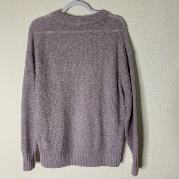 Everlane womens purple alpaca Crewneck knit sweatshirt M NEW - Picture 8 of 8